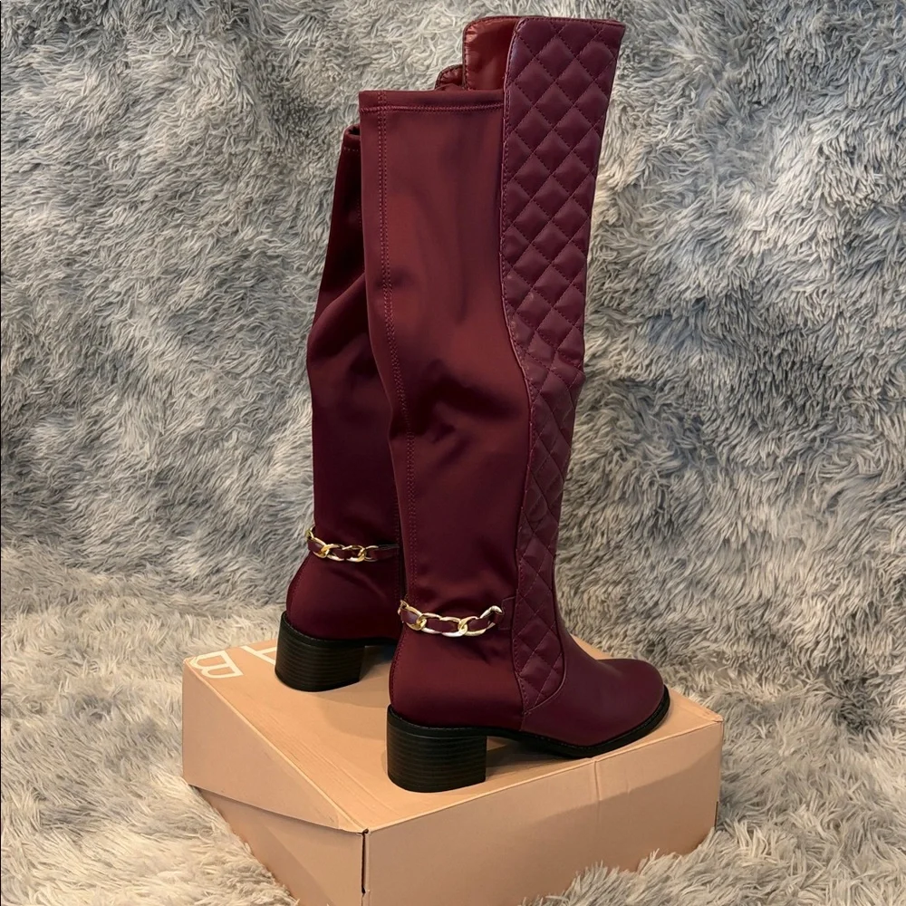 🛍️💝JUSTFAB: Argo Quilted Riding Boot🛍️💝 - Picture 10 of 16